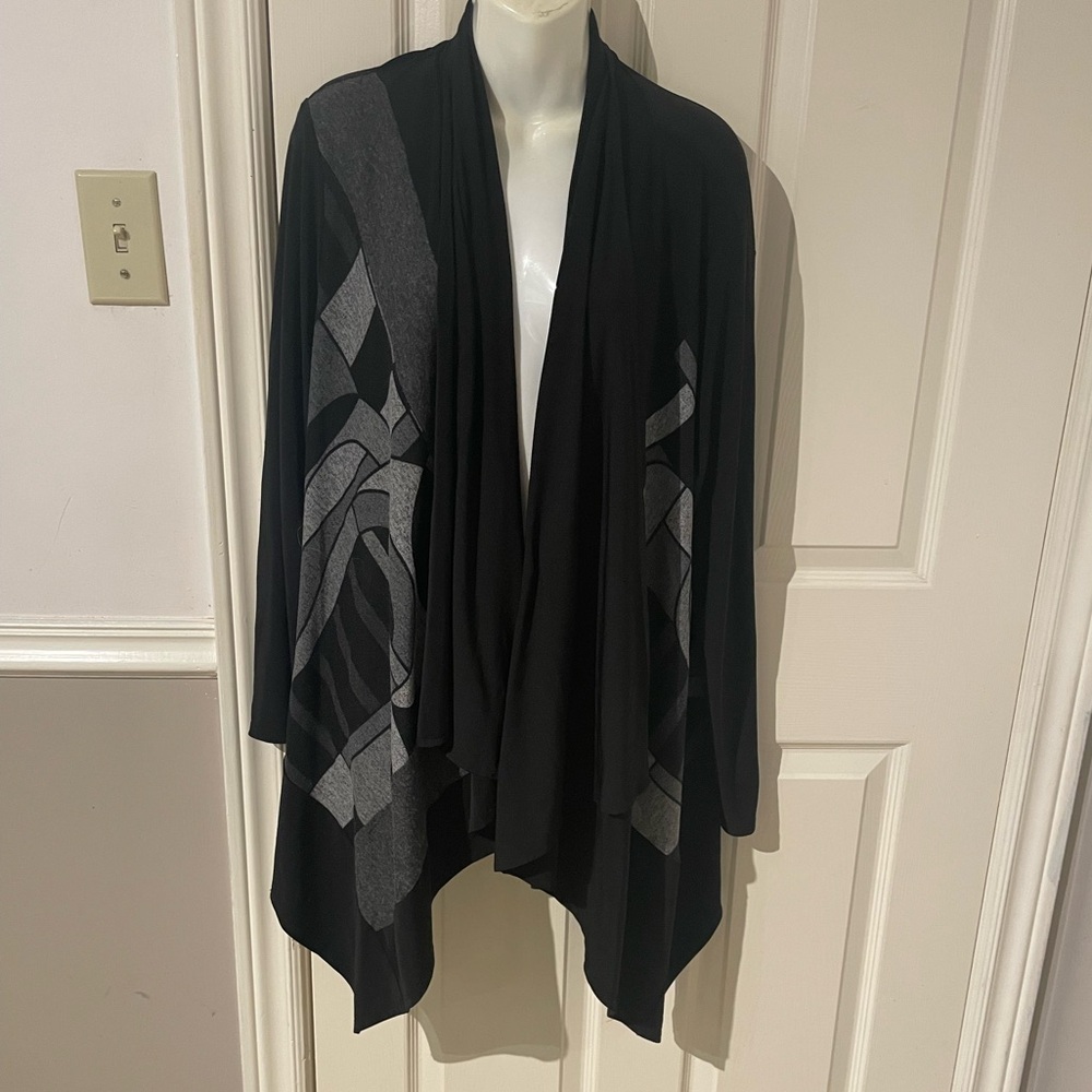 Frank Lyman Black  with from design loose fitting cardigan